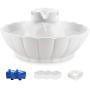 iPettie Tritone Ceramic Pet Drinking Fountain丨Ultra Quiet, Way Better Than Plastic丨Water Fountains for Cats and Dogs Pet Water Dispenser with Replacement Filters and Foam
