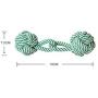 Pet Miansheng Toy Dogs molar Dog bites rope color Resistance to bite Dumbbell Cotton rope ball Dog toys