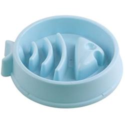 GaoCold Fish Shape Slow Feeder Dog Bowl,Funny Feeder No Chocking Slow Feeder Bloat Stop Dog Food Water Bowl