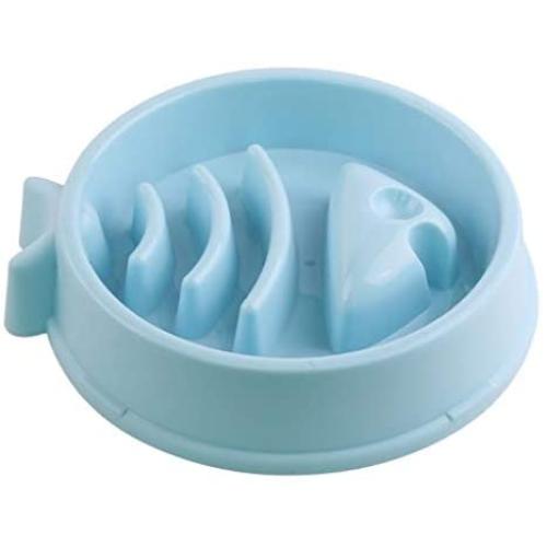GaoCold Fish Shape Slow Feeder Dog Bowl,Funny Feeder No Chocking Slow Feeder Bloat Stop Dog Food Water Bowl