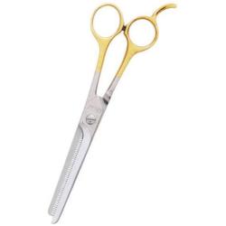Miller Steel Small Pet Forge 46-Tooth Thinning Pet Shears with Finger Rest, 7-1/2-Inch