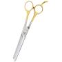 Miller Steel Small Pet Forge 46-Tooth Thinning Pet Shears with Finger Rest, 7-1/2-Inch