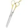 Miller Steel Small Pet Forge 46-Tooth Thinning Pet Shears with Finger Rest, 7-1/2-Inch