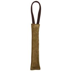 Taco Dog, Thick Dog Toy Grip Handmade from Full Grain Leather - Soft, Durable, and Safe - Perfect for Hanging or Interactive Play - Keep Your Dog Happy and Busy - Plastic Free Design - Old Tobacco