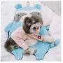 Touchdog Critter Hugz Designer Character Dog Mats, One Size, Mint Green
