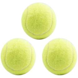 July miracle Tennis Balls 3 Pcs Training Sport Play Cricket Dog Toy for Lessons, Practice, Playing & Throwing Machines with Pets