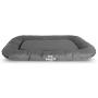 The Dog’s Bed, Premium Waterproof Dog Bed, M to XXL Durable Quality Grey Oxford Fabric, YKK Zippers, Washable Reversible Cover, Dog Beds for Home Car Crate & Outside, Puppy & All Pet Comfort