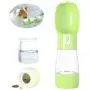 ARQFSMY Water Bottle for Cat and Dog, Portable Pet Multifunctional 8.7oz Water Dispenser, and 6.8oz Food Store Bowl, for Outdoor Walking or Travel, Light Food Grade Plastic