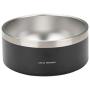 Mind Reader Stainless Steel Slip Non Skid Large Capacity Dog Bowl 8 Cups, 64 Oz, Black