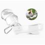Flexzion Dog Water Bottle with Foldable Bowl Holder Drink Cup Tray Stand Attachment for Walking, Travel Drinking Dispenser Hanging Buckle Accessory for Pets, Dogs, Cats, Small Animals