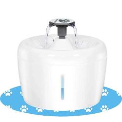 TOOOGO Cat Water Fountain, 84oz/2.5L Dog Water Dispenser Ultra Silent Hygienic Pet Water Fountain for Cats, Dogs and Small Animals