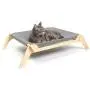 Primetime Petz Pet Lounge, Raised Indoor Pet Bed for Cats or Small Dogs, Reversible Fabric Hammock (Neutral Paint Spots/Crosses) Primetime Petz Pet Lounge, Raised Indoor Pet Bed for Cats or Small Dogs, Reversible Fabric Hammock (Neutral Paint Spots/Crosses)