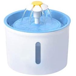 URBEST Pet Cat Dog Fountain, 1.6L Automatic Cat Water Fountain Dog Water Dispenser with USB and Adapter