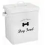 Morezi Dog Cat Treat and Food Storage Tin with Lid and Scoop Included - White Powder-Coated Carbon Steel - Rubber Seal Lids Safety - Storage Canister Tins Morezi Dog Cat Treat and Food Storage Tin with Lid and Scoop Included - White Powder-Coated Carbon Steel - Rubber Seal Lids Safety - Storage Canister Tins