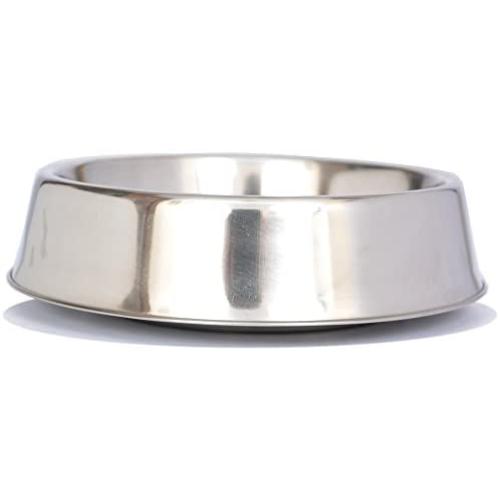 Iconic Pet 32 oz/ 4 Cup Anti Ant Stainless Steel Non Skid Pet Food/Water Bowl - Noise Free Ant Resistant Dog/Cat Feeding Bowl with Unique Design & Rubber Base Makes It an Elegant Ant Proof Dish