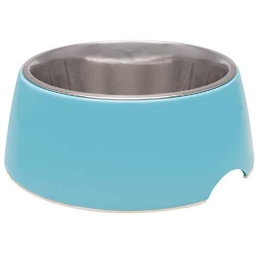 Loving Pets Retro Bowl for Pets, Electric Blue, X-Small, 7134