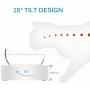 JUILE YUAN Cat Raised Stand Double Transparent Plastic Bowl,Pet Feeding Bowl | Pet Food Water Feeder Bowl for Cats and Dogs ，Cute Cat Face Elevated Double Bowl 15 Degree Tilted Design Neck Guard
