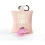 RoyallK Dog Poop Bag Waste Bag Dispenser Holder Bag Cute Funny (Pink (White Lettering))