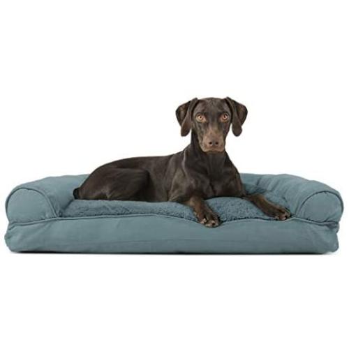 Furhaven Pet - Traditional Sofa-Style Refillable Dog Pillow Bed for Dogs & Cats - Multiple Styles, Sizes, & Colors