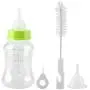 Yolispa Puppy Feeding Bottle Set with Scale Transparent Silicone Nipple Brush Washable Durable Nursing Tools 5oz 150ml for Milk Water Liquor
