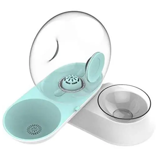 Merkisa Double Dog Cat Bowls, Water and Food Set Pet Automatic Water Dispenser Detachable Stainless Steel No-Spill Pet Food Water Bowls for Cats and Small Dog 2.8L Merkisa Double Dog Cat Bowls, Water and Food Set Pet Automatic Water Dispenser Detachable Stainless Steel No-Spill Pet Food Water Bowls for Cats and Small Dog 2.8L