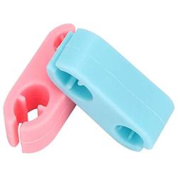 eecoo 2pcs Silicone Pet Selfie Clip Dog Cat Photographing Props Attract Attention Take Photos Training Tool(Blue/Pink)