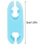 eecoo 2pcs Silicone Pet Selfie Clip Dog Cat Photographing Props Attract Attention Take Photos Training Tool(Blue/Pink)