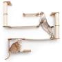 CatastrophiCreations Roman - Multiple-Level Cat Hammock & Climbing Activity Center Wall-Mounted Cat Tree Shelves