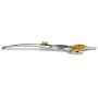 Sharf Dog Grooming Scissors, Gold Touch 6.5 Inch Curved Sharp Professional Pet Grooming Shear with Safety Round Tip, Ball Point for Safe and Easy Use Even for Nose, Ear and Face