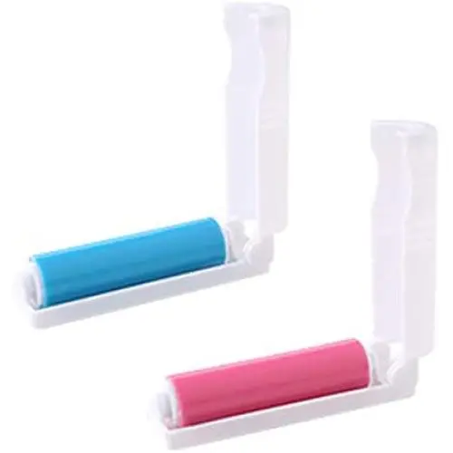 IKAAR Pet Hair Remover Foldable Sticky Lint Roller Washable Dog Cat Pet Hair Removal Brush Tool for Clothes Carpets Bedding, Pack of 2 (Blue+Pink) IKAAR Pet Hair Remover Foldable Sticky Lint Roller Washable Dog Cat Pet Hair Removal Brush Tool for Clothes Carpets Bedding, Pack of 2 (Blue+Pink)