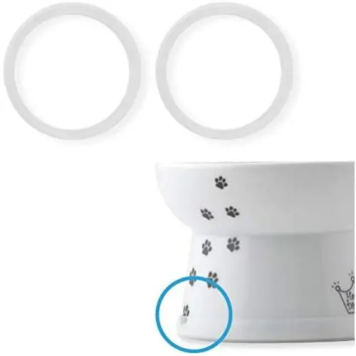 Necoichi Non-Skid Silicon Loop for Raised Food Bowl, Pack of 2 Necoichi Non-Skid Silicon Loop for Raised Food Bowl, Pack of 2