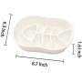 ikjuh Pet Ceramic Slow Feeder Bowl for Cats Dogs Anti Gulping Prevent Indigestion and Obesity Foods and Water Interactive Slow Feeding Bowls