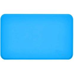 Max and Neo Dog Bowl Silicone Food Mat - We Donate One for One for Every Product Sold (18'' x 12'', Blue)