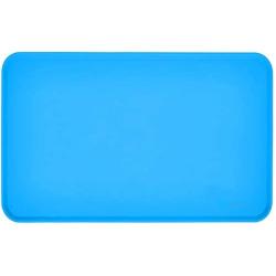 Max and Neo Dog Bowl Silicone Food Mat - We Donate One for One for Every Product Sold (18'' x 12'', Blue)