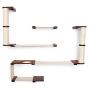 CatastrophiCreations Roman - Multiple-Level Cat Hammock & Climbing Activity Center Wall-Mounted Cat Tree Shelves