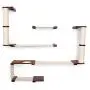 CatastrophiCreations Roman - Multiple-Level Cat Hammock & Climbing Activity Center Wall-Mounted Cat Tree Shelves CatastrophiCreations Roman - Multiple-Level Cat Hammock & Climbing Activity Center Wall-Mounted Cat Tree Shelves