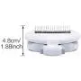 AJG3 Ergonomic Dog Brush: 2-Sided Undercoat Rake for Dogs and Cats - Easy Folding Pet Grooming Tool - Best Fur Removal Tool - Makes De-Shedding Easy & Comfortable - Remove Excess/Matted Hair Easily AJG3 Ergonomic Dog Brush: 2-Sided Undercoat Rake for Dogs and Cats - Easy Folding Pet Grooming Tool - Best Fur Removal Tool - Makes De-Shedding Easy & Comfortable - Remove Excess/Matted Hair Easily