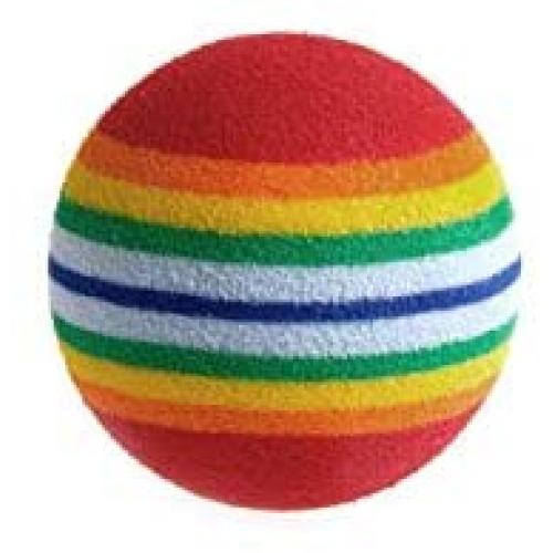 S-D-A 10Pcs Colorful Pet Rainbow Foam Fetch Balls Training Interactive Dog Funny Toy Pet Products