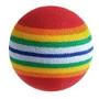 S-D-A 10Pcs Colorful Pet Rainbow Foam Fetch Balls Training Interactive Dog Funny Toy Pet Products