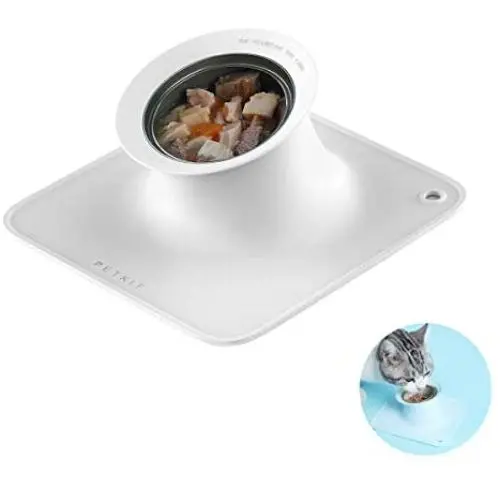 PETKIT Tilted Cat Food Bowl, Raised Food Bowls for Canned Wet Cat Food, Food Grade Silicone, Stress Free Pet Feeding Bowls, Anti-Spill, None Skid, Easy to Clean and Store PETKIT Tilted Cat Food Bowl, Raised Food Bowls for Canned Wet Cat Food, Food Grade Silicone, Stress Free Pet Feeding Bowls, Anti-Spill, None Skid, Easy to Clean and Store