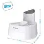 isYoung Cat Water Fountain, 101oz/3L LED Automatic Pet Water Fountain, Ultra Quiet Pet Water Dispenser with Adjustable Water Flow and Activated Carbon Filter for Dogs, Cats, and Small Animals