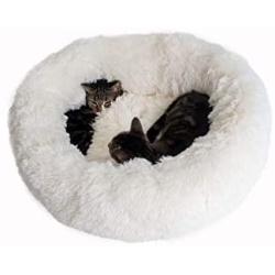 Armarkat Cuddle Bed Model C70NBS-M, Ultra Plush and Soft, White