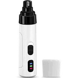 SR SUREADY Dog Nail Grinder - Professional Speed Electric Rechargeable Pet Nail Grinder Trimmer Painless Pawn Grooming & Smoothing for Small Medium Large Dogs & Cats