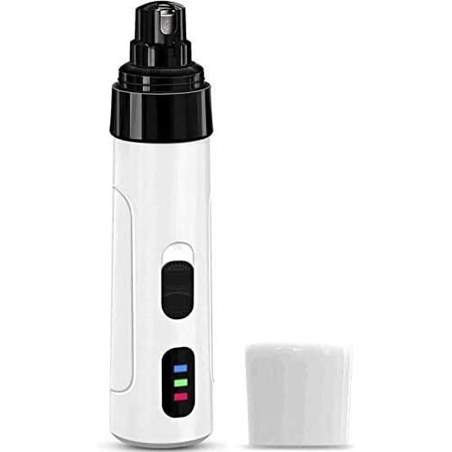 SR SUREADY Dog Nail Grinder - Professional Speed Electric Rechargeable Pet Nail Grinder Trimmer Painless Pawn Grooming & Smoothing for Small Medium Large Dogs & Cats