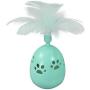 ocijf179 Pet Toy Kitten Bell Feather Tumbler Interactive Puzzle Funny Plastic Cat Toy Pet Supply - Green