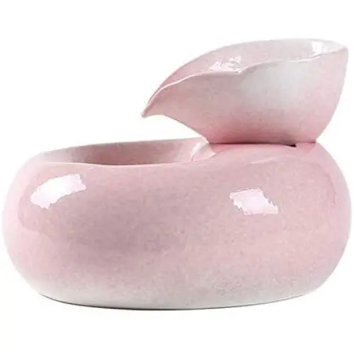 Cat Water Fountain, Quiet&Water Circulation Cat Water Dispenser, Automatic Ceramic Drinking Fountain for Cats Dogs,Pink Cat Water Fountain, Quiet&Water Circulation Cat Water Dispenser, Automatic Ceramic Drinking Fountain for Cats Dogs,Pink