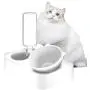 Double Dog Cat Bowls , 2 in1 Cats Waterer Cats Food Bowl Pet Automatic Water Dispenser Dogs Cats Waterer Feeder Bowl for Cats , Small Dog or Other Animals (L) Double Dog Cat Bowls , 2 in1 Cats Waterer Cats Food Bowl Pet Automatic Water Dispenser Dogs Cats Waterer Feeder Bowl for Cats , Small Dog or Other Animals (L)