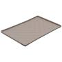 Messy Mutts Silicone Non-Slip Dog Bowl Mat with Raised Edge and Two Sides Reinforced with Metal Rods