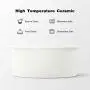 FUKUMARU Elevated Dog Ceramic Bowls, 17 OZ Raised Food Feeding Dishes for Large Cats and Medium Dogs, Solid Bamboo Water Stand Feeder Set FUKUMARU Elevated Dog Ceramic Bowls, 17 OZ Raised Food Feeding Dishes for Large Cats and Medium Dogs, Solid Bamboo Water Stand Feeder Set