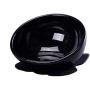 THMY Dog Food Bowl Flat Ceramic Bullfight Bowl with Sloping Mouth Suitable for Short-Nosed pet Bowl Cutlery with Flat face Easy to Clean